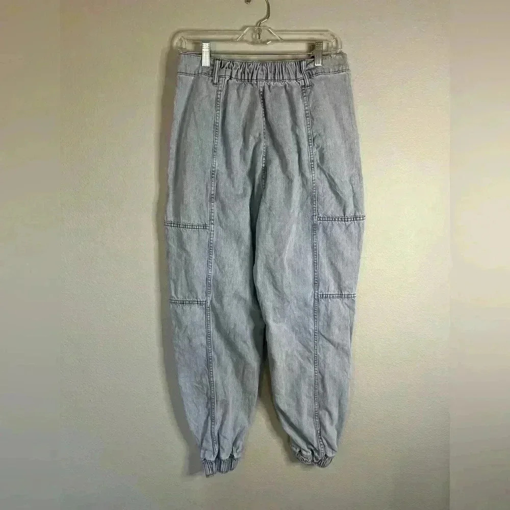 Hot topic Indigo Denim Cargo Jogger Jeans Girls Size L - Picture 6 of 15